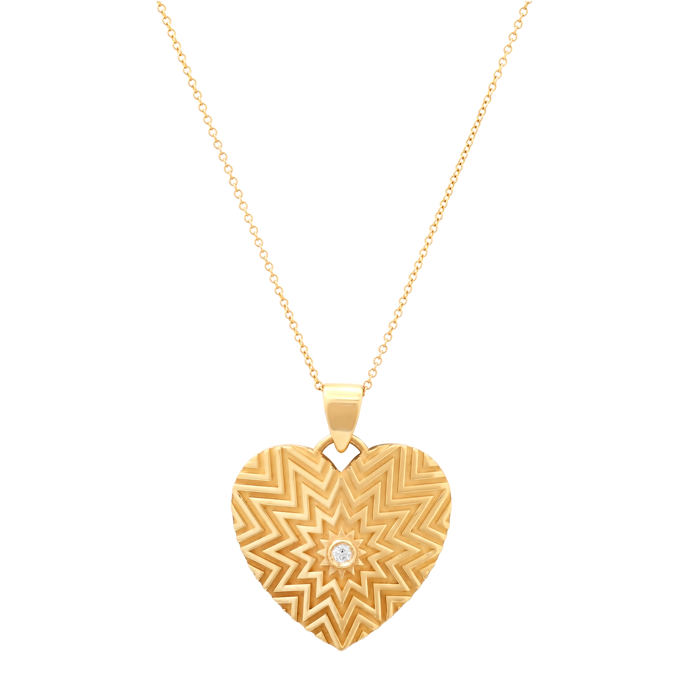 CELESTIAL HEART Gold Acupressure Healing Piece