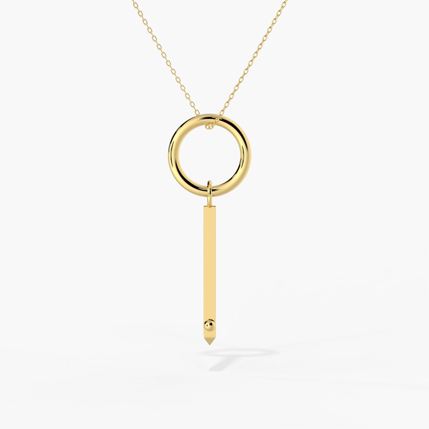 ROSE THORN x Long Covid acupressure healing necklace in 14K gold, designed to support breath and circulation.