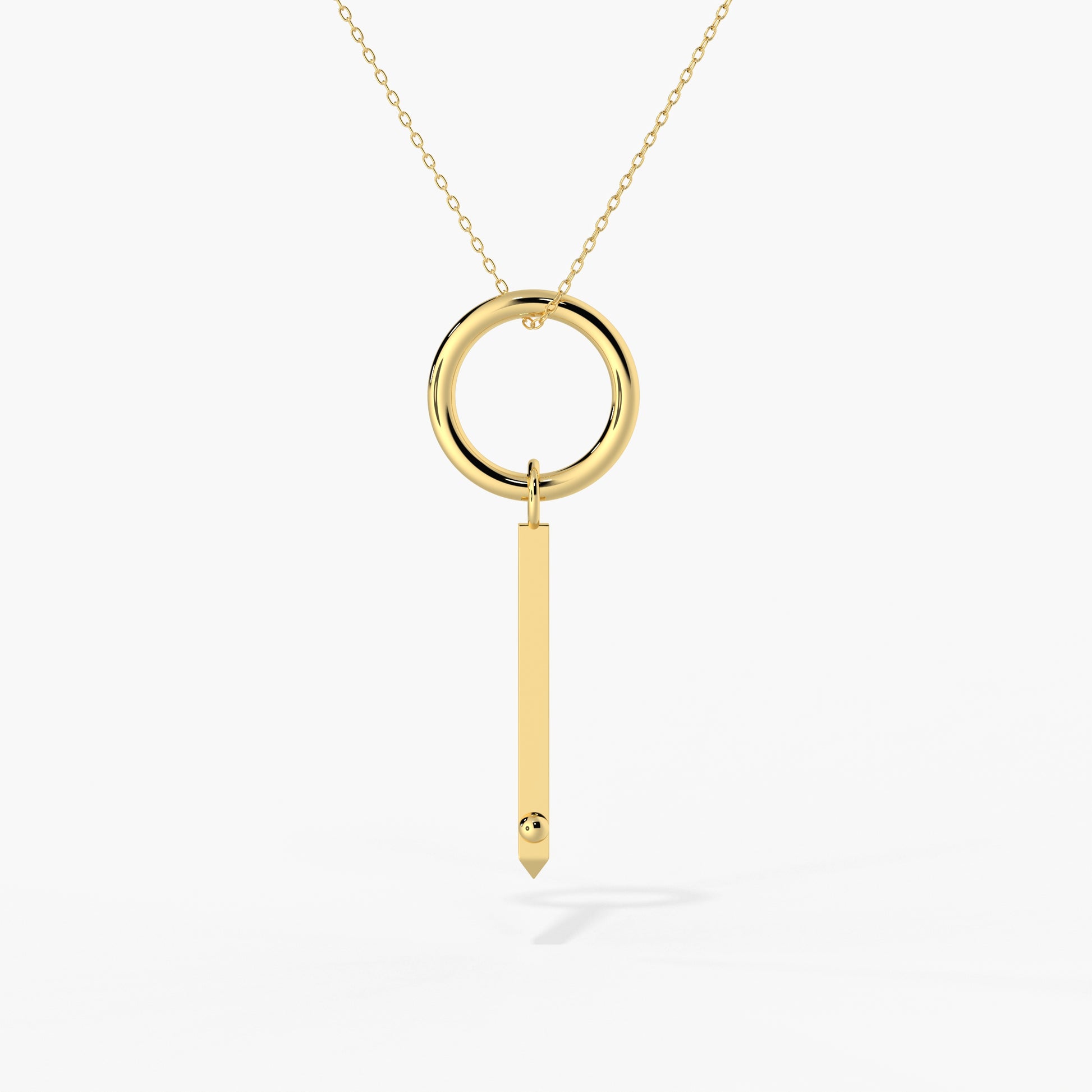 ROSE THORN x Long Covid acupressure healing necklace in 14K gold, designed to support breath and circulation.