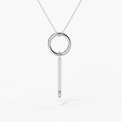 ROSE THORN x Long Covid acupressure healing necklace in fine jewelry design for breath and circulation support.