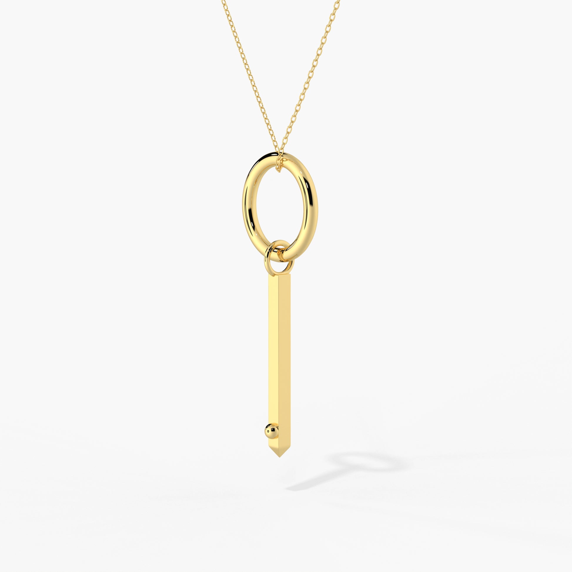 ROSE THORN x Long Covid acupressure healing necklace in 14K gold, designed for breath and nervous system support.