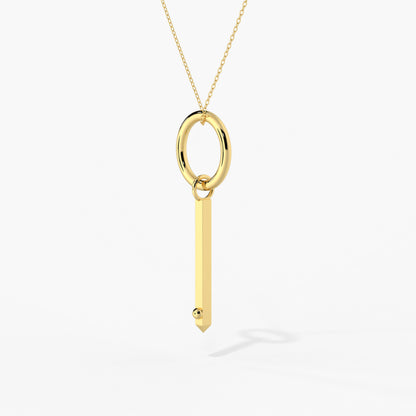 ROSE THORN x Long Covid acupressure healing necklace in 14K gold, designed for breath and nervous system support.
