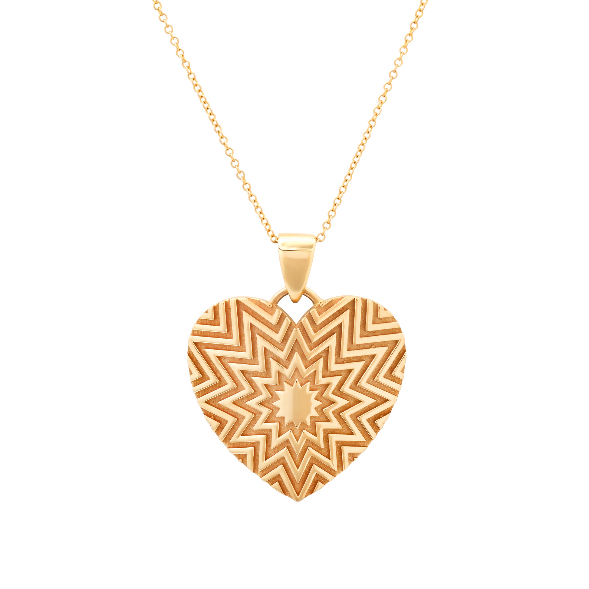 CELESTIAL HEART Gold Acupressure Healing Piece
